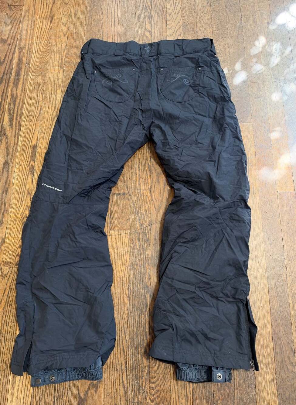 Women’s Columbia Omni-Tech Black Snow Pants Ski Pants Medium - Picture 8 of 14